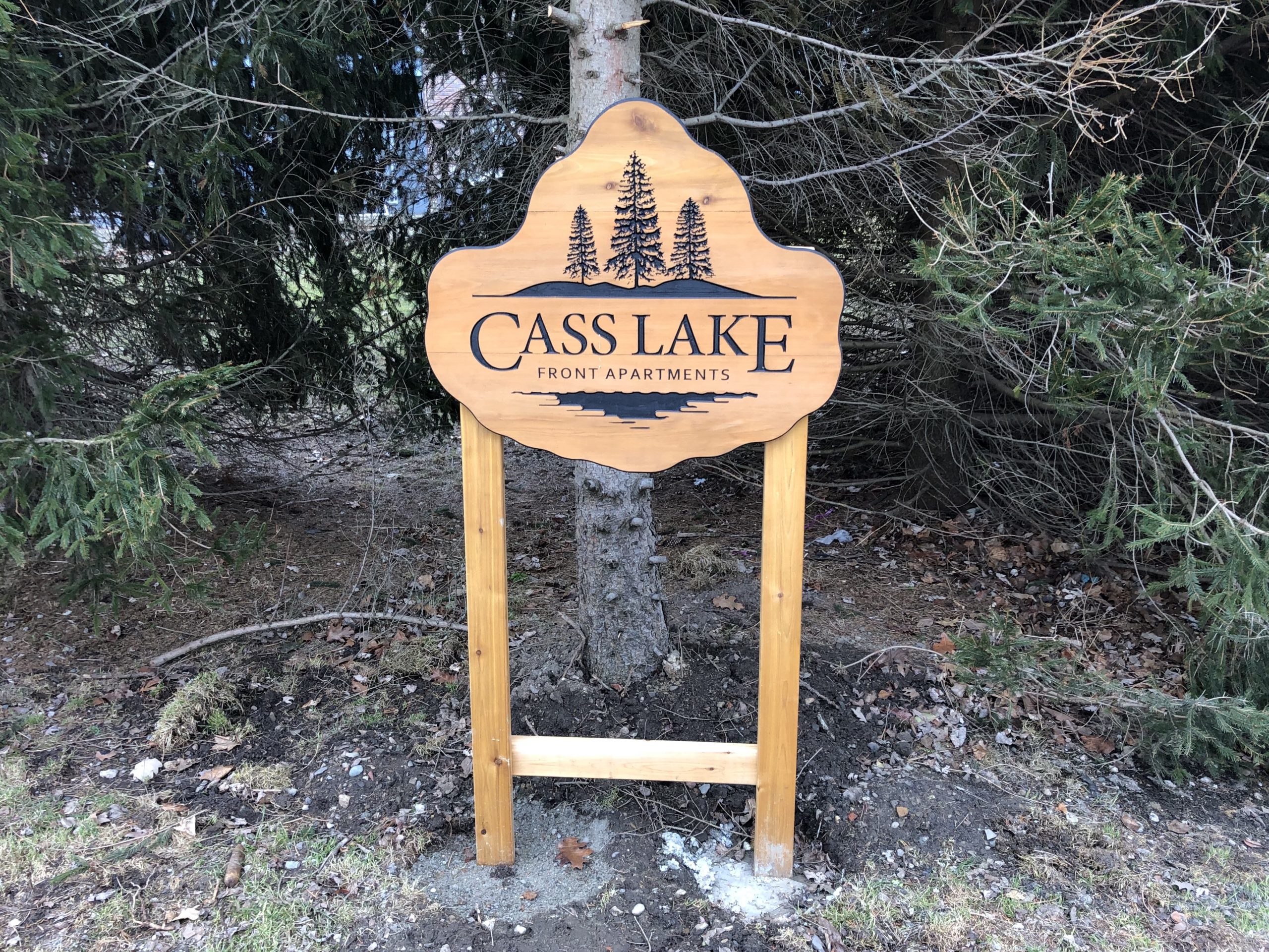 Signage Cass Lake