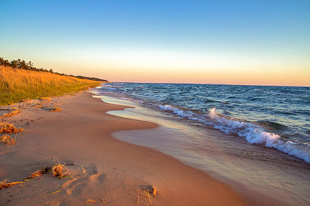 Gorgeous sandy beach stretches to the horizon.