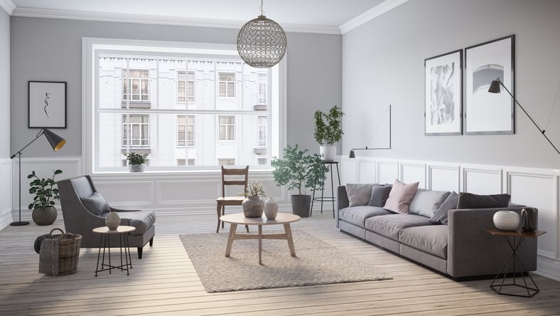 Scandinavian interior design living room