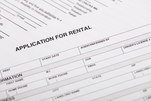 A stock photo of a House or Apartment Rental Agreement